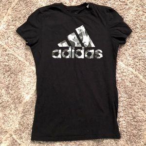 Adidas T Shirt Gray Camo